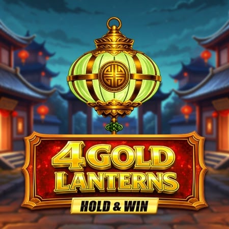 4 Gold Lanterns Hold & Win